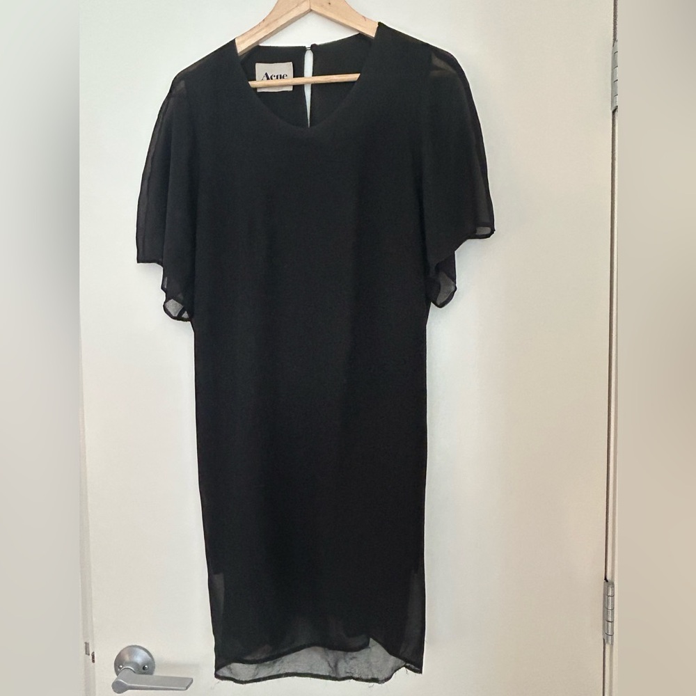 Acne Black Mini Dress